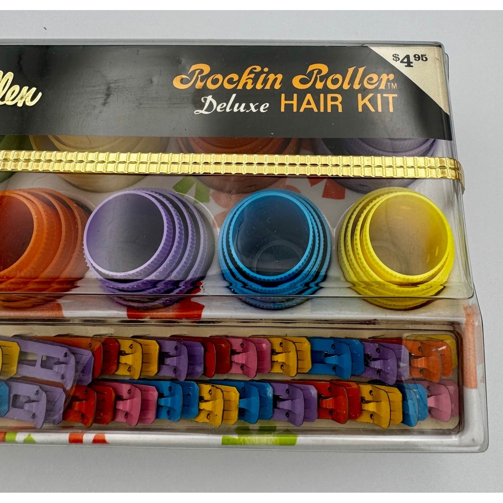 Vintage 60s Lady Ellen Rockin Roller Deluxe Hair Kit New Old Stock NIP Mod Prop - Picture 4 of 14